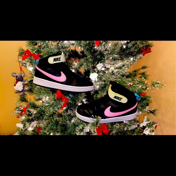 Nike Other - Nike Court Borough Mid 2 GS 'Black Pink Blue Fury' CD7782-002